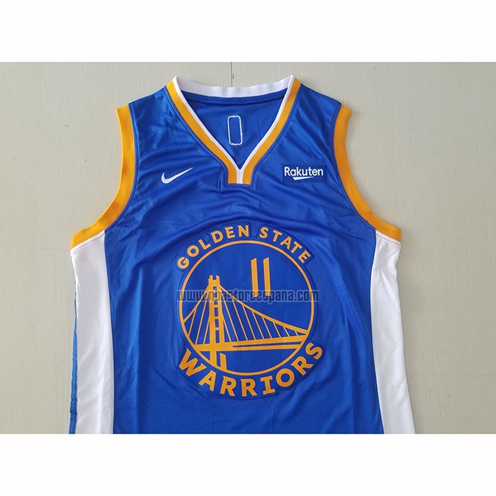 Camiseta Golden State Warriors Klay Thompson NO 11 Icon 2020-21 Azul